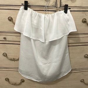 Strapless white Vici top